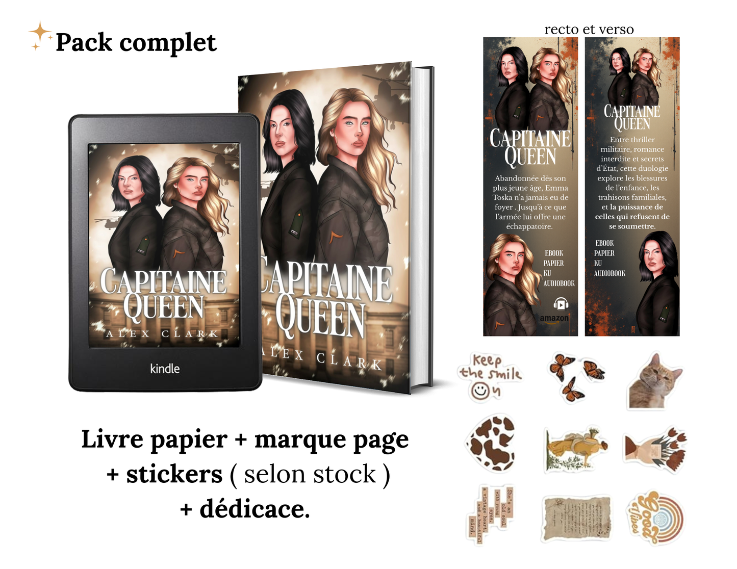 Capitaine Queen (Tome 1 /2) dédicacé + marque page