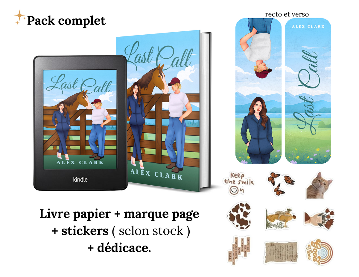 Last Call: Romance lesbienne ( Ranch - boss/employée )  dédicacé + marque page