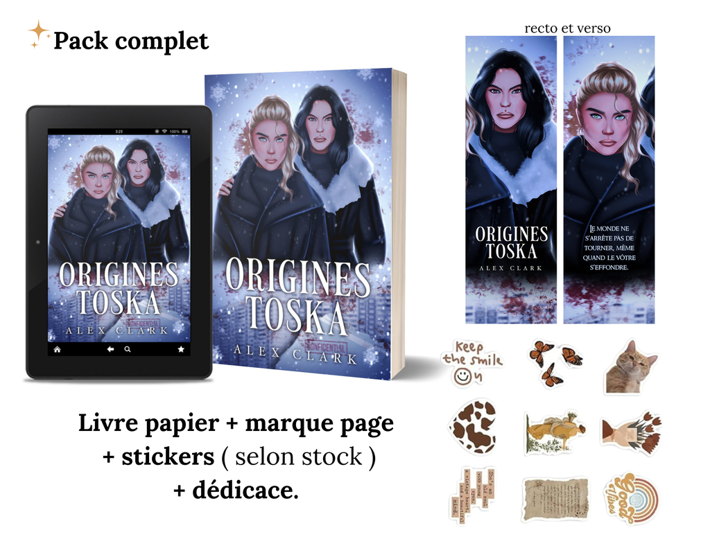 Origines TOSKA ( Tome 2/2 ) dédicacé + marque page