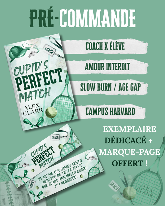 PRÉCOMMANDE ! Cupid's perfect match - romance lesbienne universitaire coach x élève. ( dédicacé )